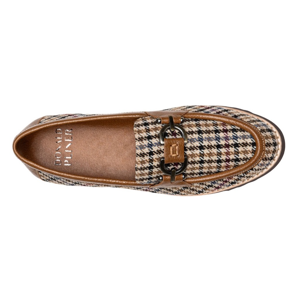 NIB Donald J. Pliner Clio Saddle Houndstooth Loafer Size 8.5 - Picture 9 of 10